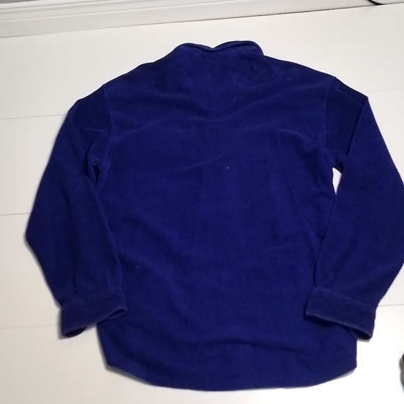 Mens America/Gas station corduroy royal blue button down shirt medium - Picture 6 of 6